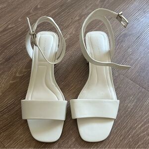 Vince camuto white strapped sandals